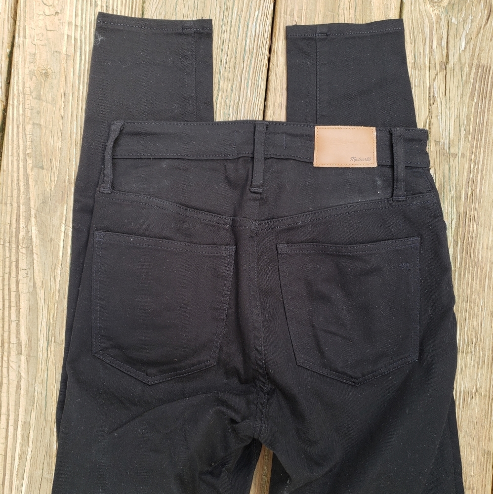 Black madewell skinny jeans